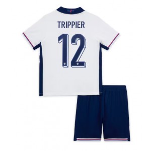 Fotbalové Dres Anglie Kieran Trippier #12 Dětské Domácí Oblečení ME 2024 Krátký Rukáv (+ trenýrky)